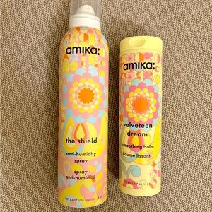 Amika Velveteen Dream Smoothing Balm 6.7oz + The Shield Anti-Humidity Spray 5.3